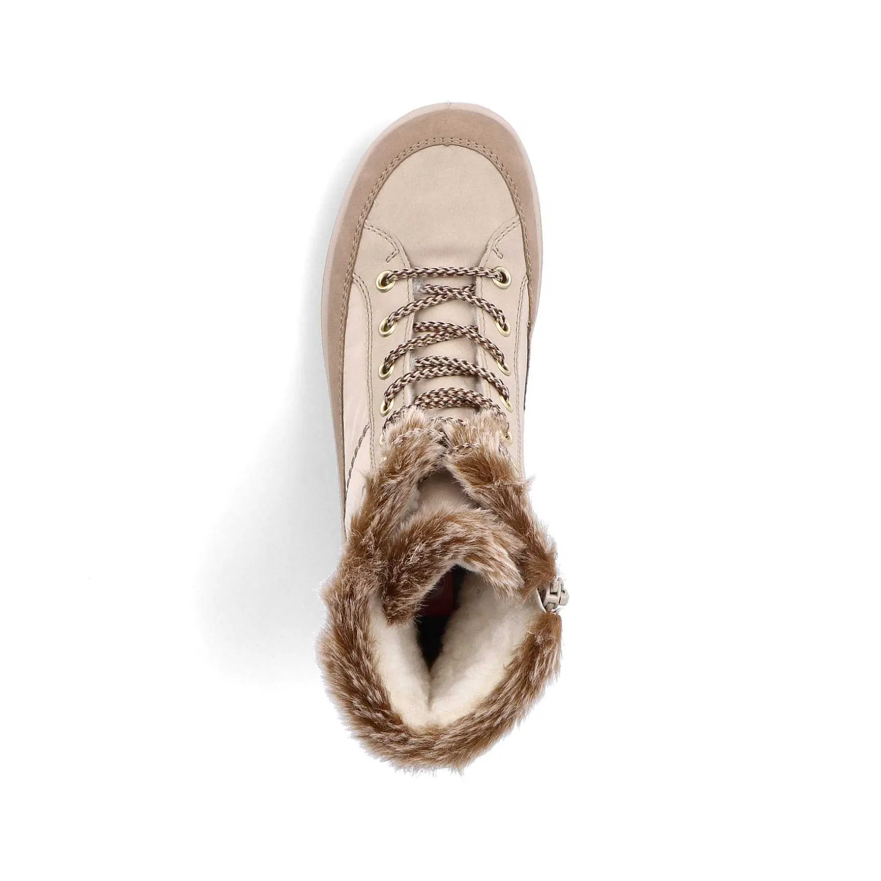 Rieker Women'S Corded Boots Vanilla Beige