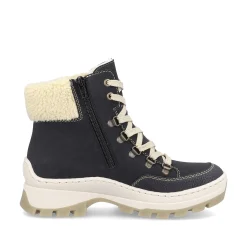 Rieker Women'S Corded Boots Dark Blue