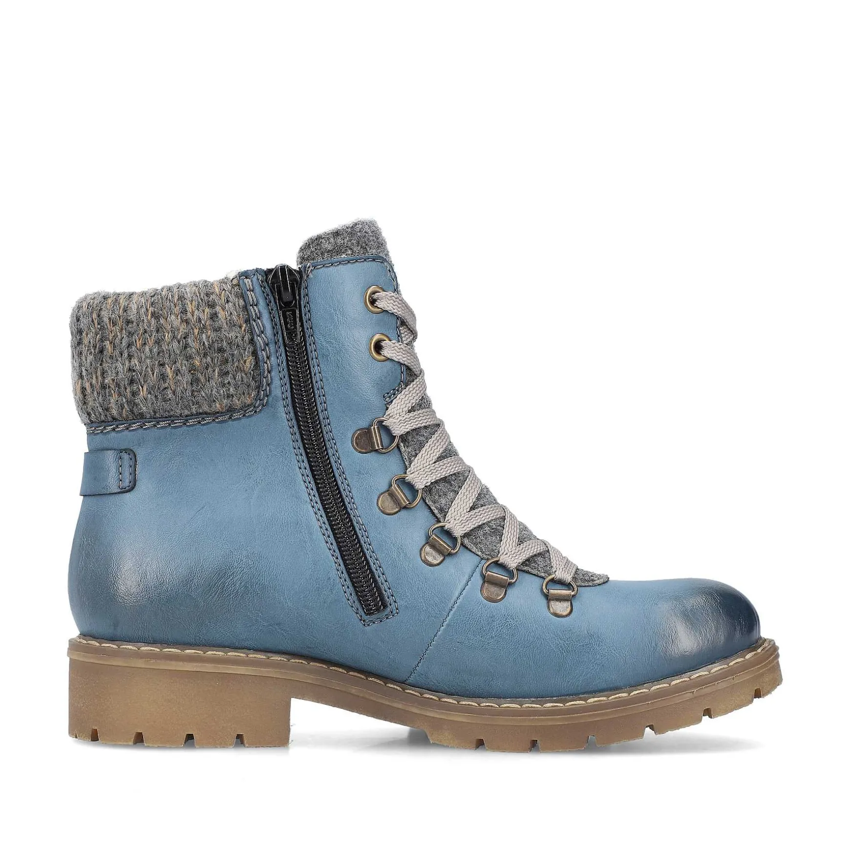 Rieker Women'S Corded Boots, Slate Blue