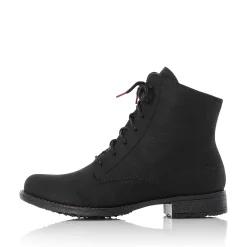 Rieker Women'S Corded Boots Graphite Black