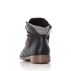 Rieker Women'S Corded Boots Deep Black