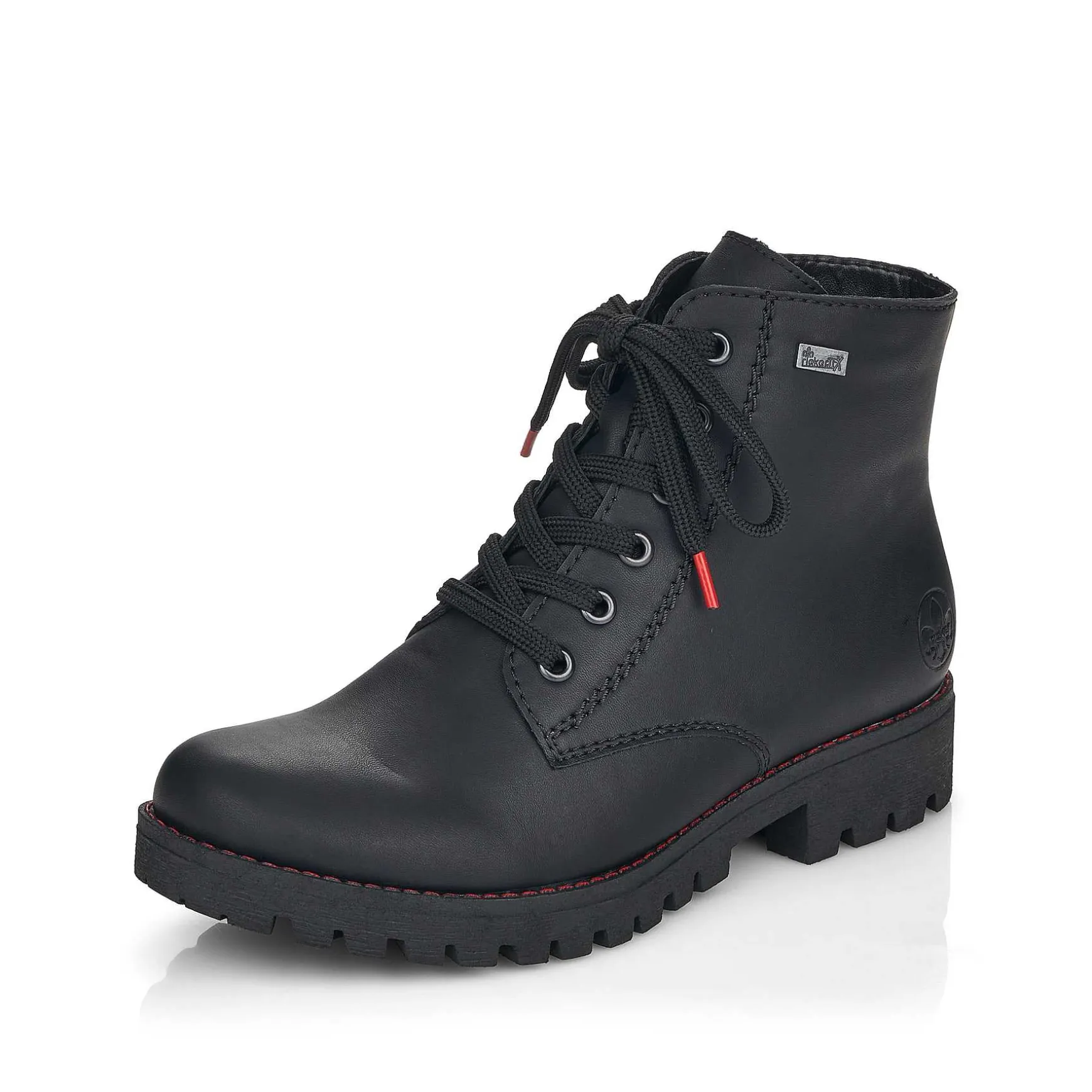 Rieker Women'S Corded Boots Deep Black