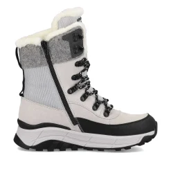 Rieker Women'S Corded Boots Creamy-White Black