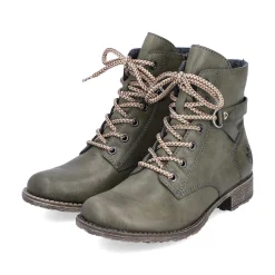 Rieker Women'S Corded Boots Olive Green