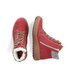 Rieker Women'S Corded Boots Fire Red