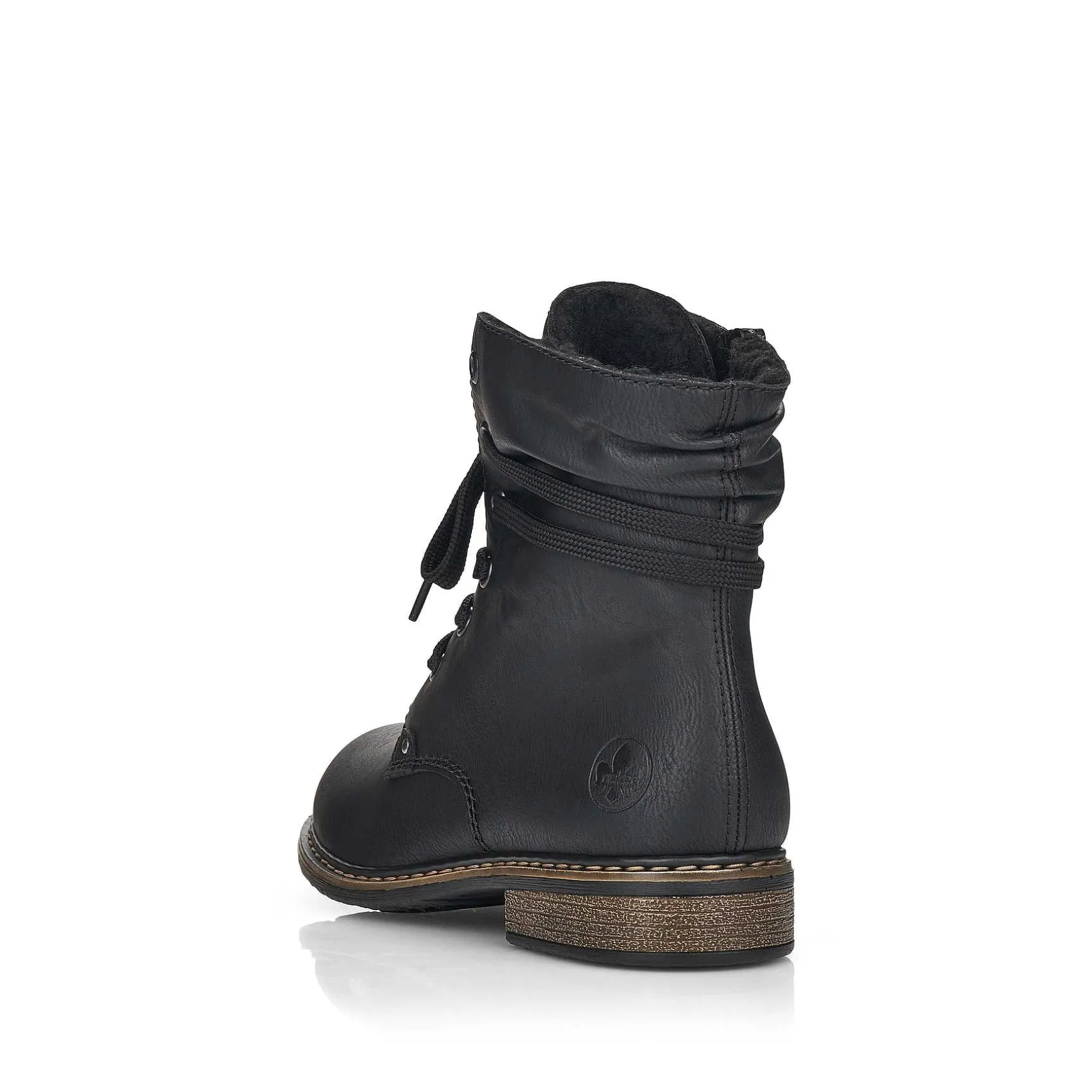 Rieker Women'S Corded Boots Asphalt Black