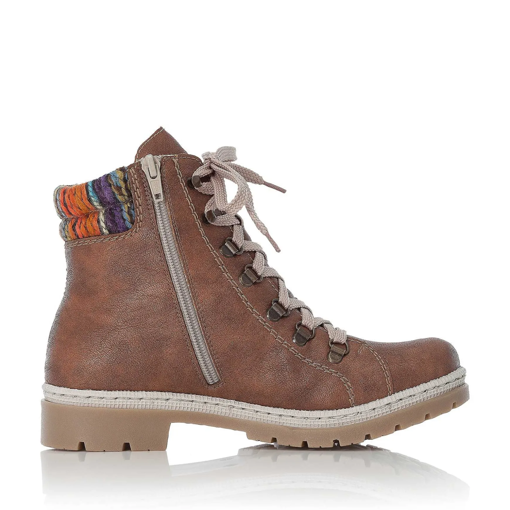Rieker Women'S Corded Boots, Nut Brown