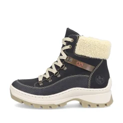 Rieker Women'S Corded Boots Dark Blue