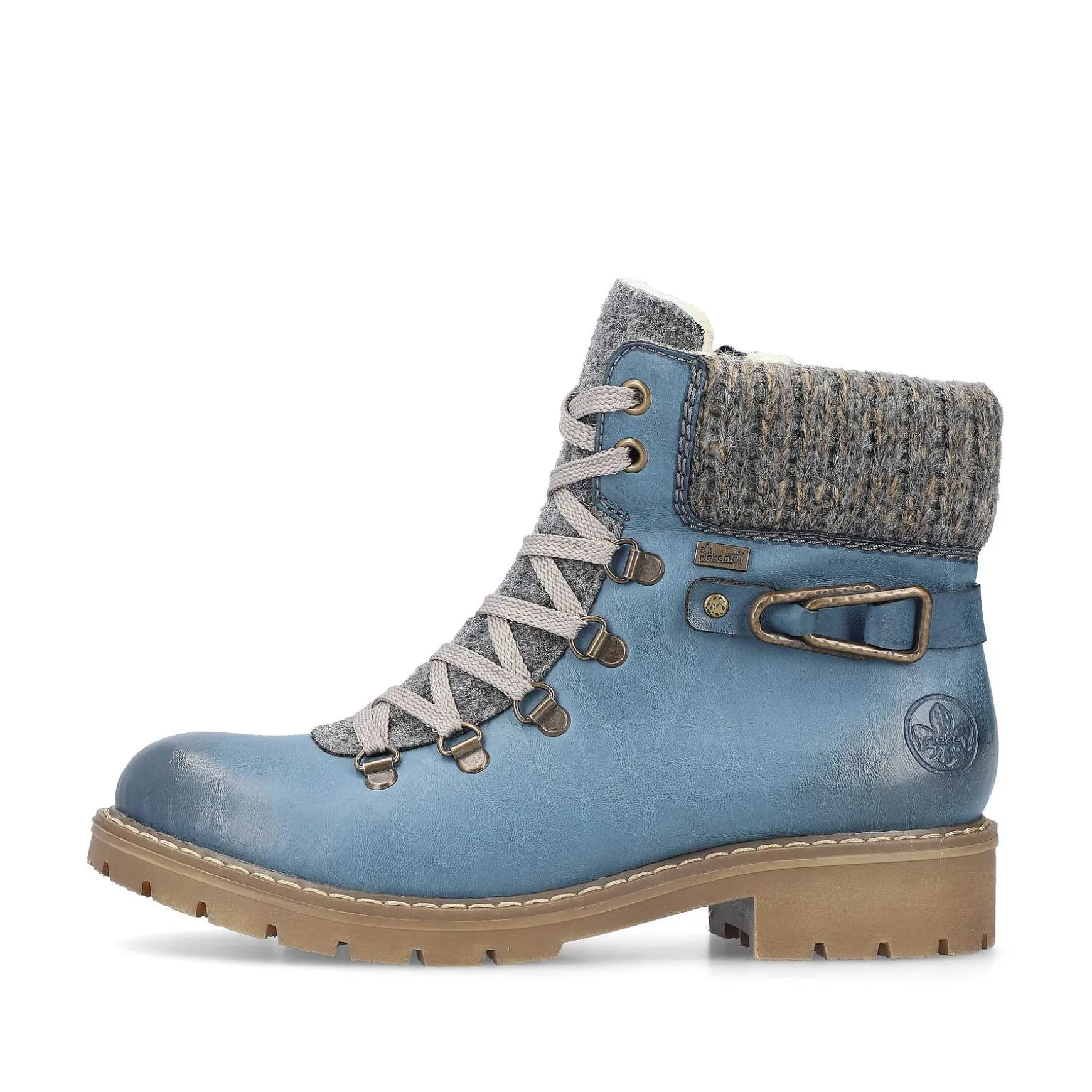 Rieker Women'S Corded Boots, Slate Blue