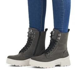 Rieker Women'S Corded Boots Graphite