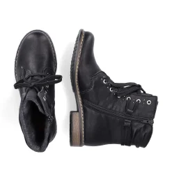 Rieker Women'S Corded Boots Asphalt Black