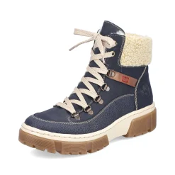 Rieker Women'S Corded Boots Sea Blue