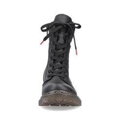 Rieker Women'S Corded Boots Deep Black