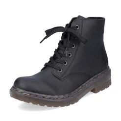 Rieker Women'S Corded Boots Deep Black