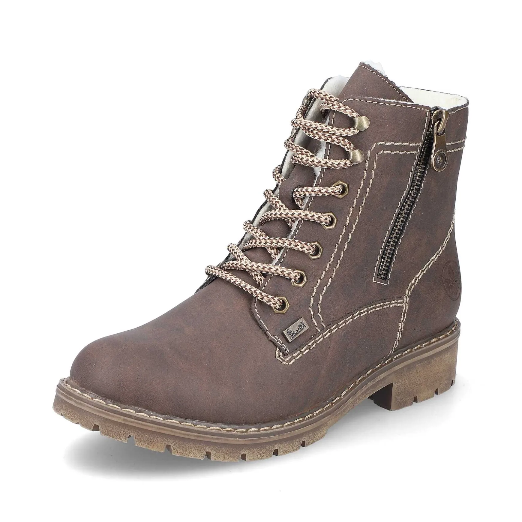 Rieker Women'S Corded Boots Chocolate Brown