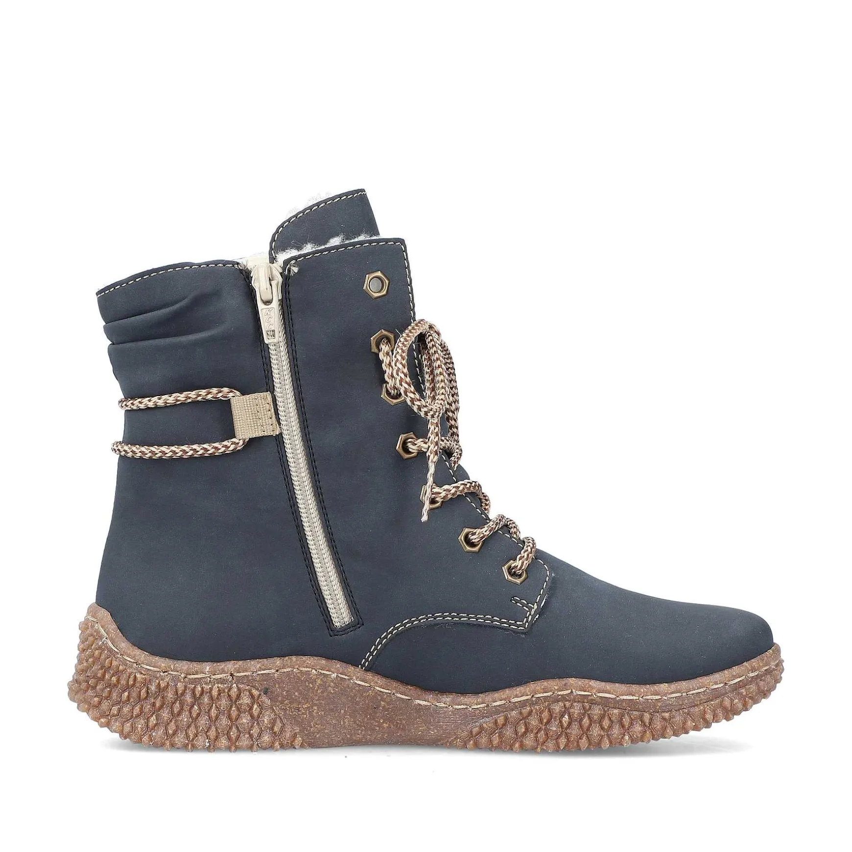 Rieker Women'S Corded Boots Royal Blue
