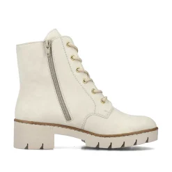 Rieker Women'S Corded Boots Cream Beige