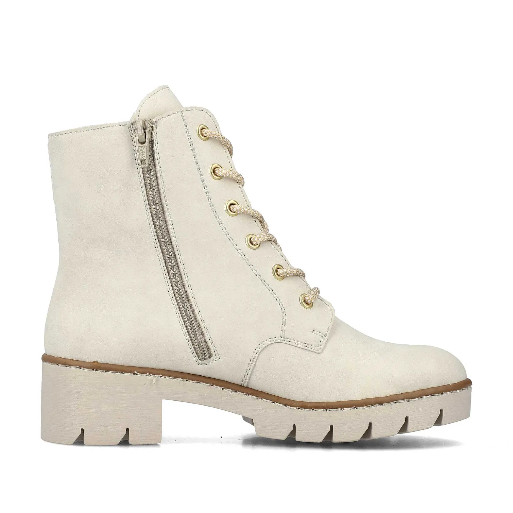 Rieker Women'S Corded Boots Cream Beige