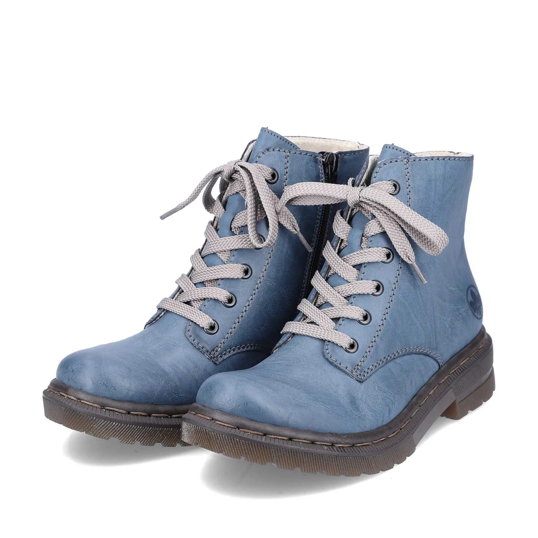 Rieker Women'S Corded Boots Sky Blue