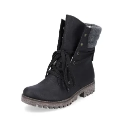 Rieker Women'S Corded Boots Night Black