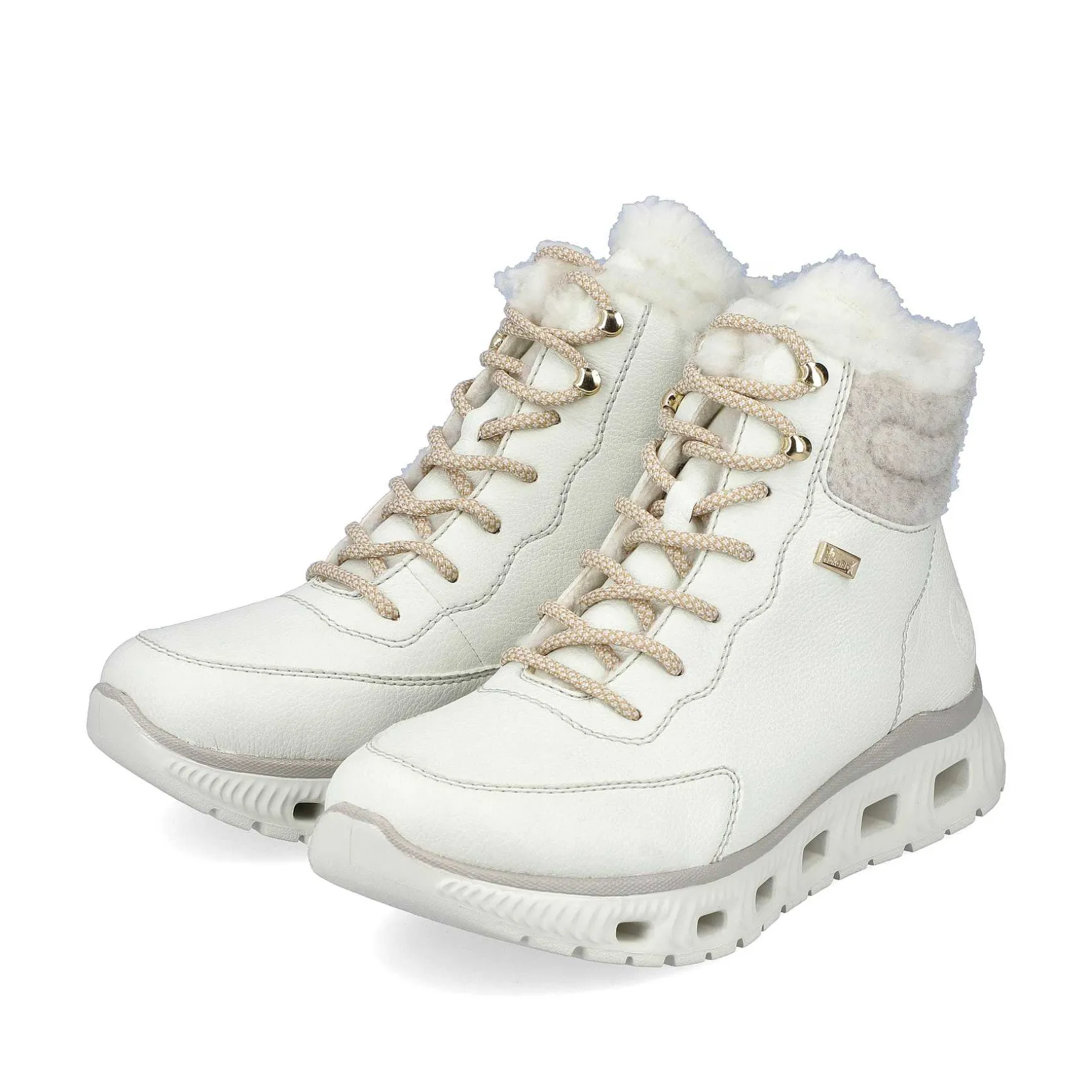 Rieker Women'S Corded Boots Schwanenweis