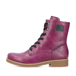 Rieker Women'S Corded Boots Eggplant