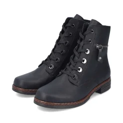 Rieker Women'S Corded Boots Night Black