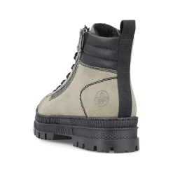 Rieker Women'S Corded Boots Grey-Green-Black