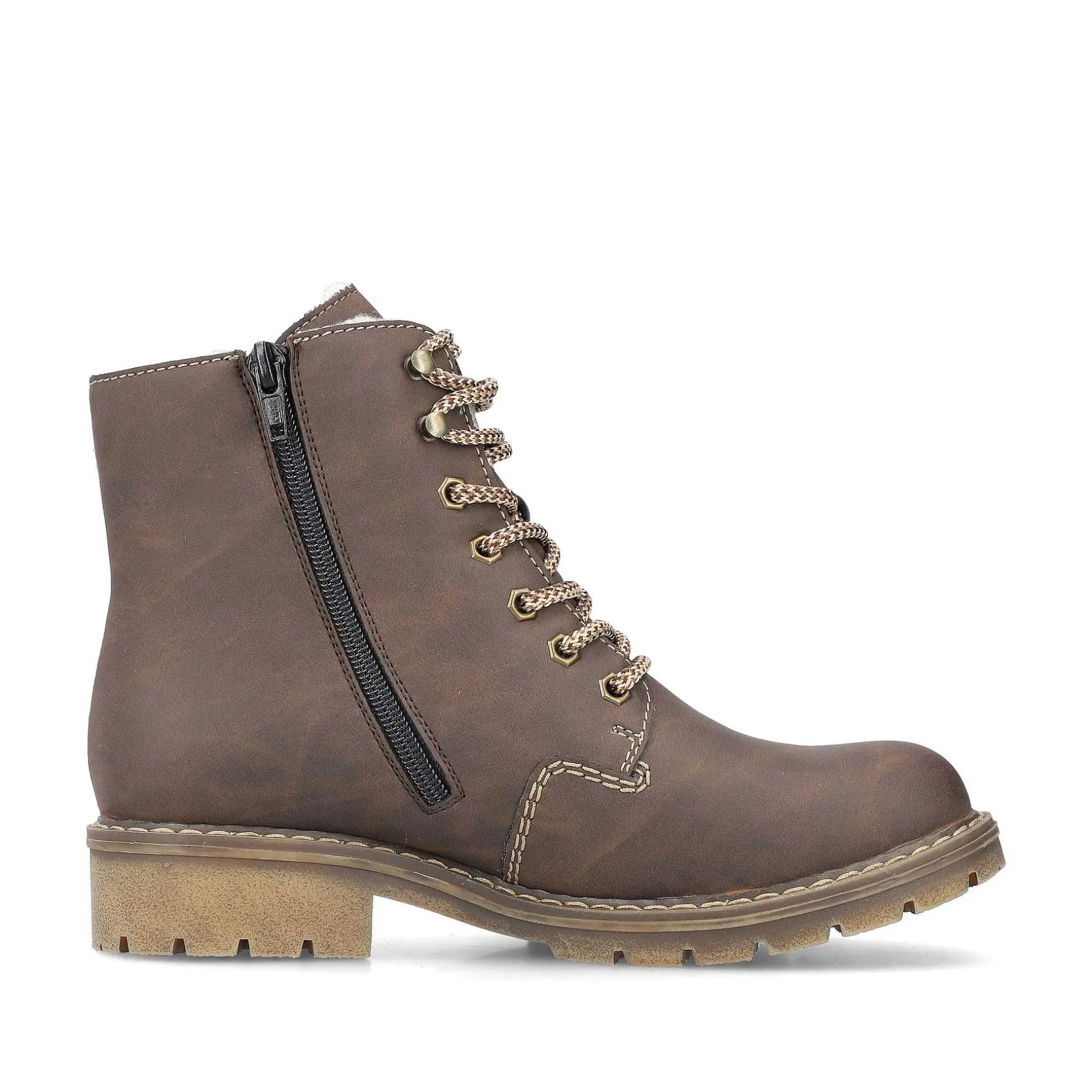 Rieker Women'S Corded Boots Chocolate Brown