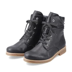 Rieker Women'S Corded Boots Night Black