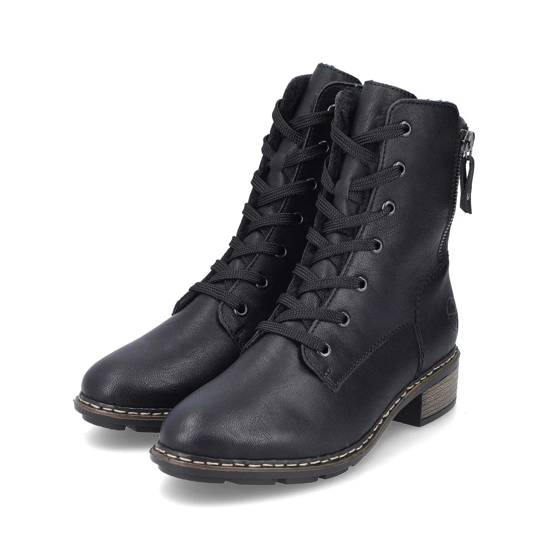 Rieker Women'S Corded Boots Night Black