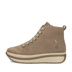 Rieker Women'S High Sneaker Hazel Wood