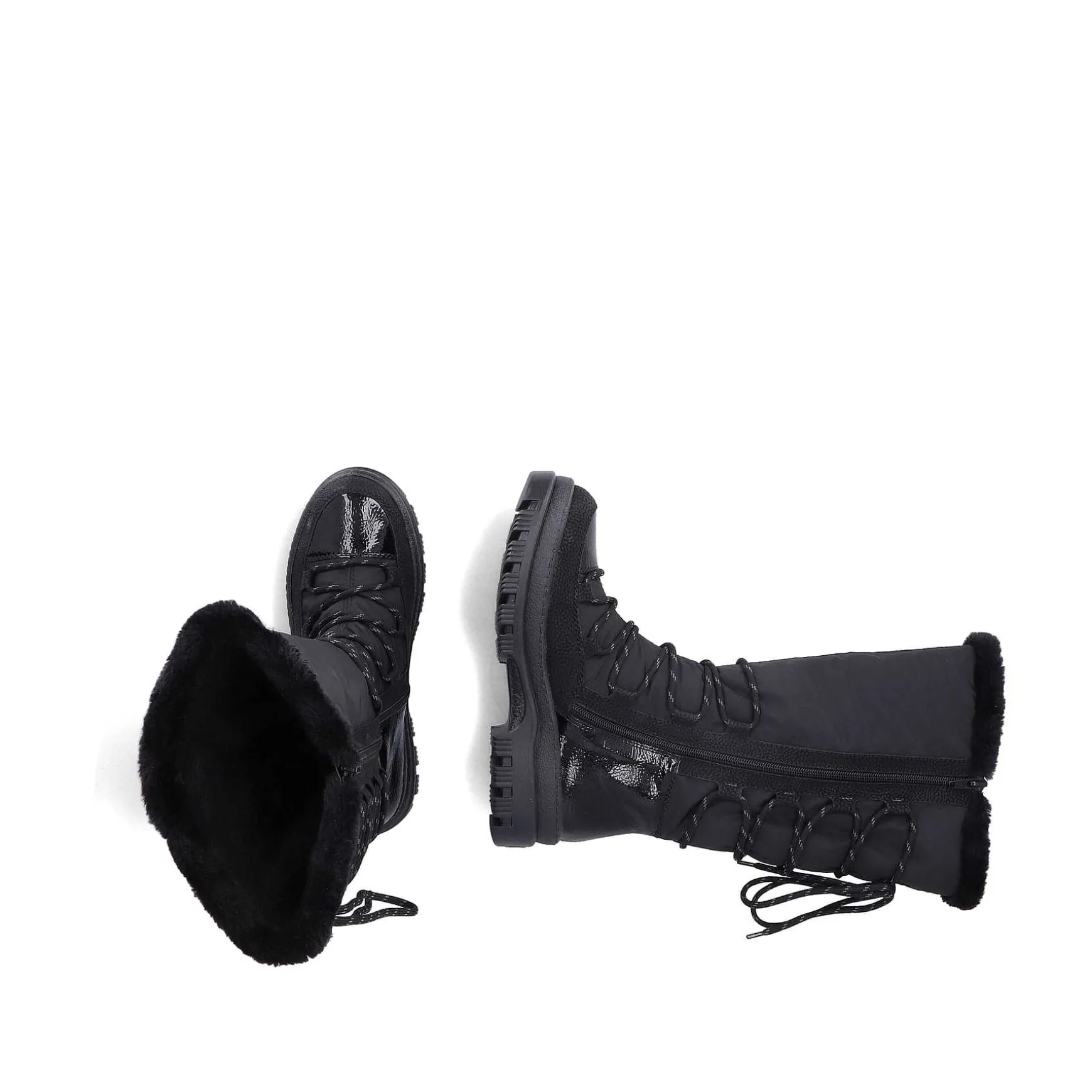 Rieker Women'S High-Shaft Boots Graphite Black