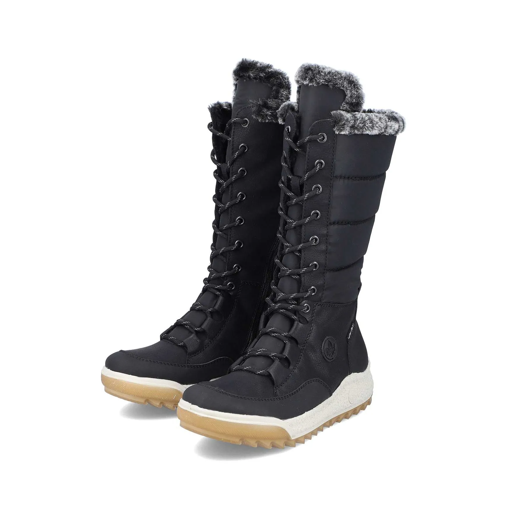 Rieker Women'S High-Shaft Boots Asphalt Black
