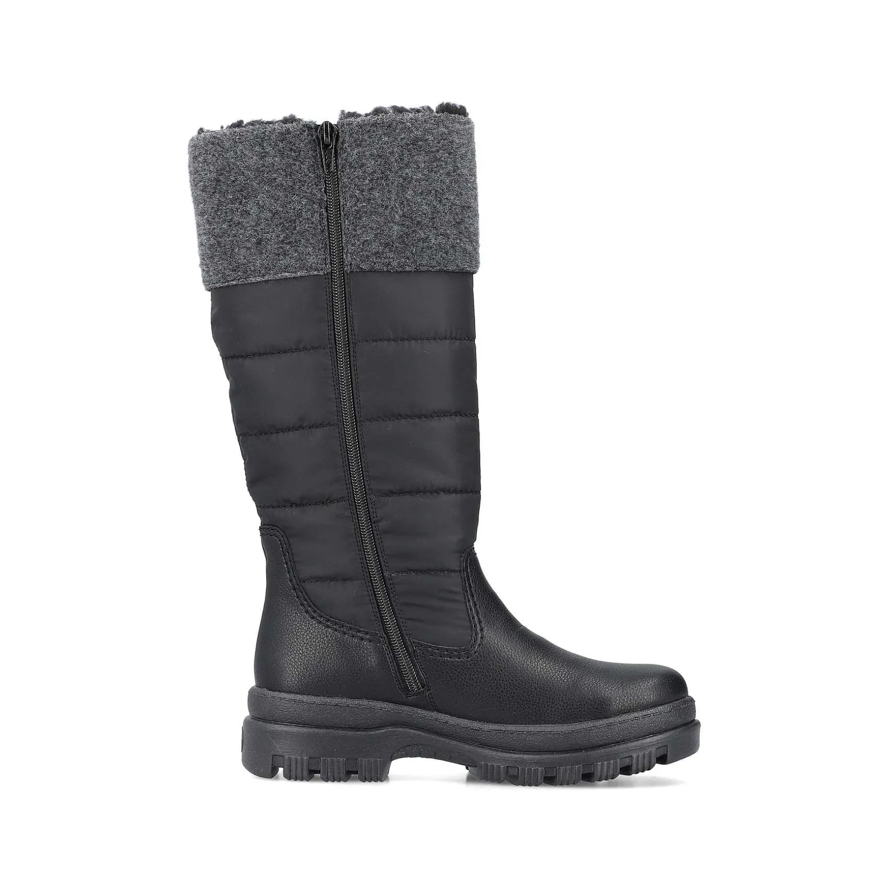 Rieker Women'S High-Shaft Boots Graphite Black