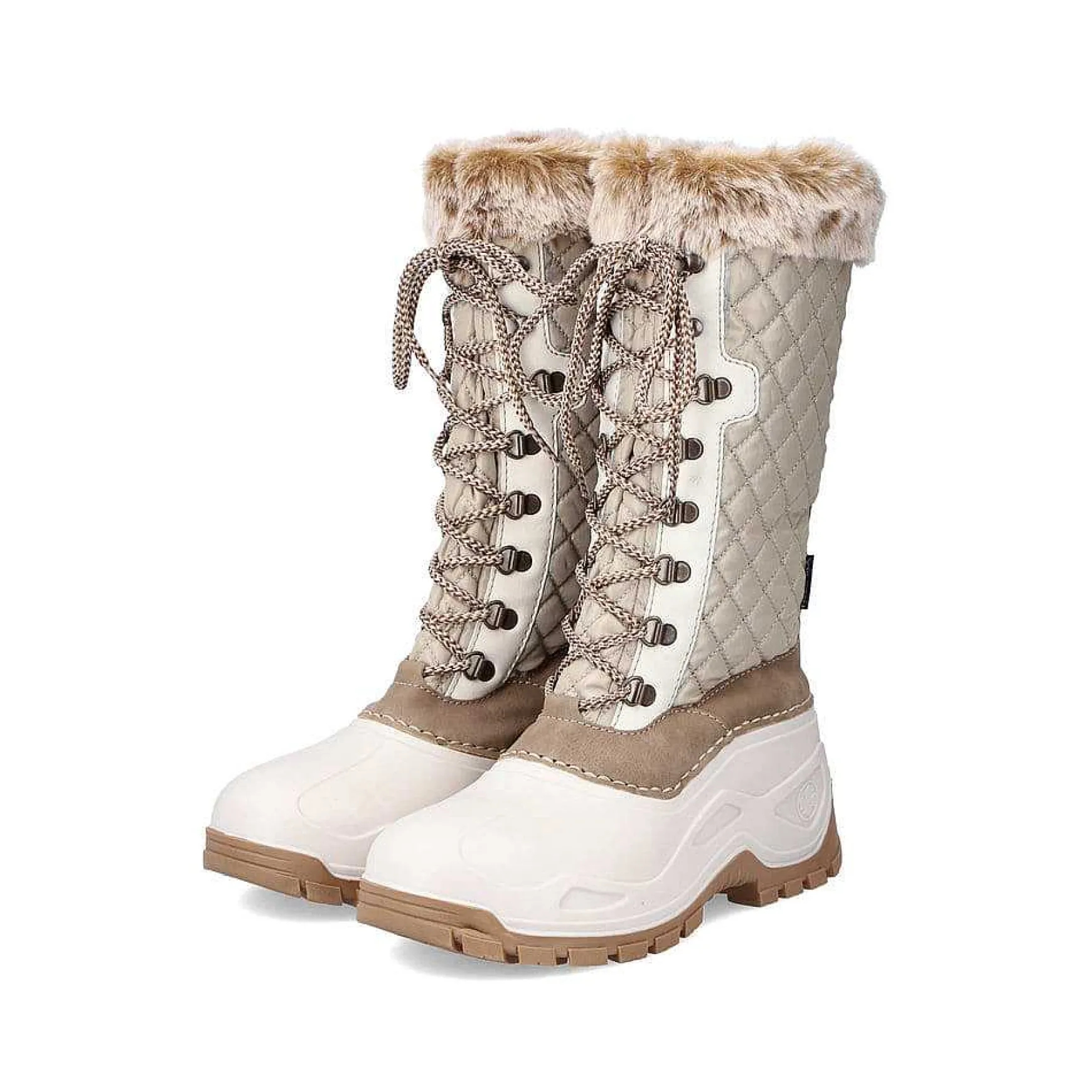Rieker Women'S High-Shaft Boots Brown Beige