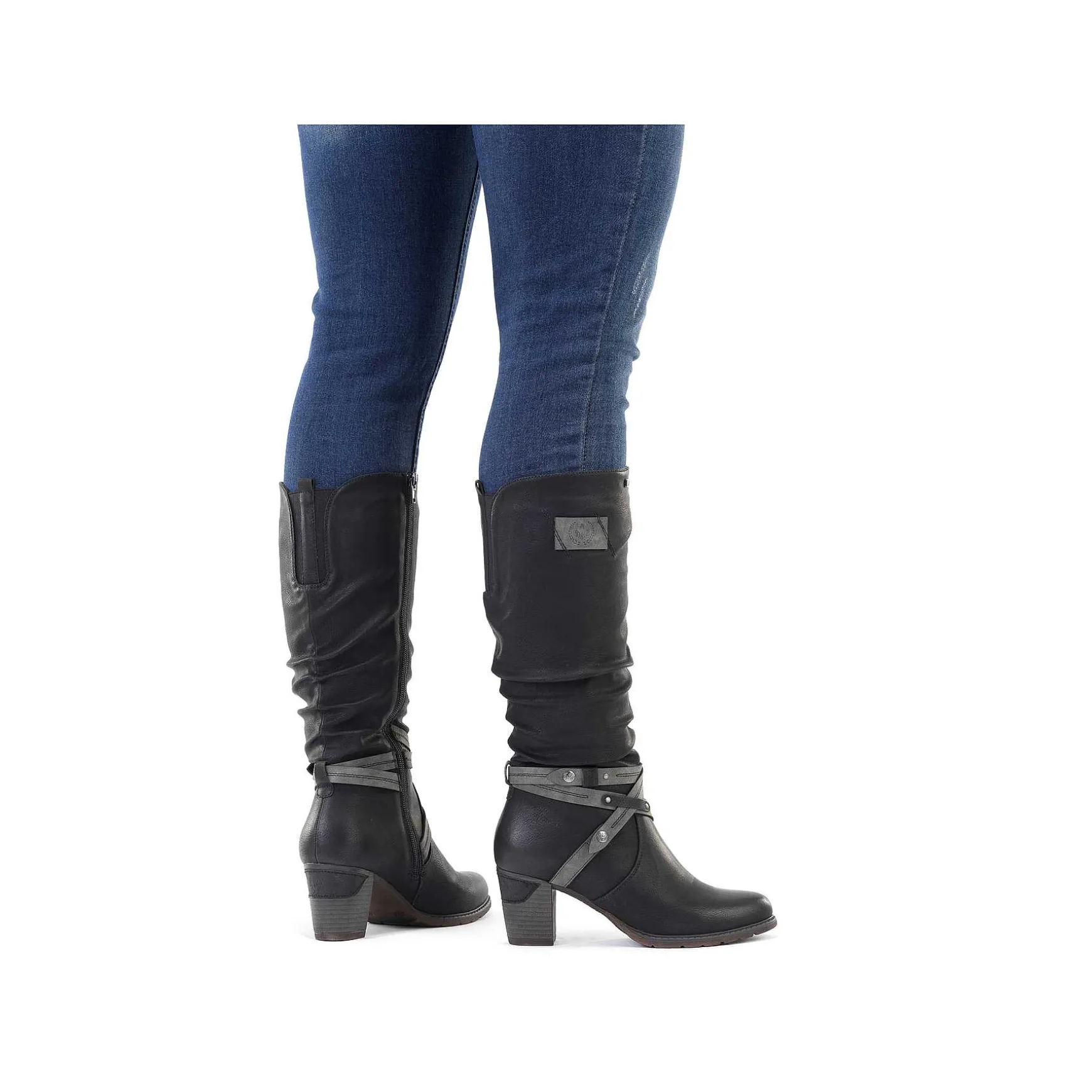 Rieker Women'S High-Shaft Boots Deep Black