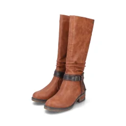 Rieker Women'S High-Shaft Boots Nougat Brown
