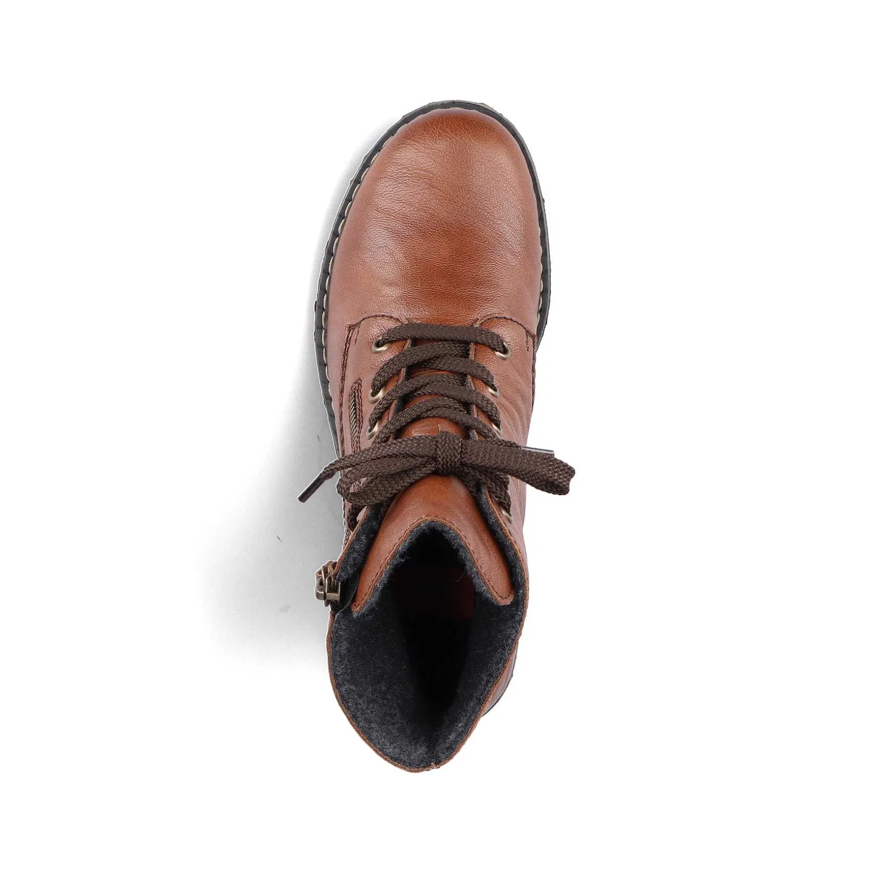 Rieker Women'S Laced Boots Caramel Brown