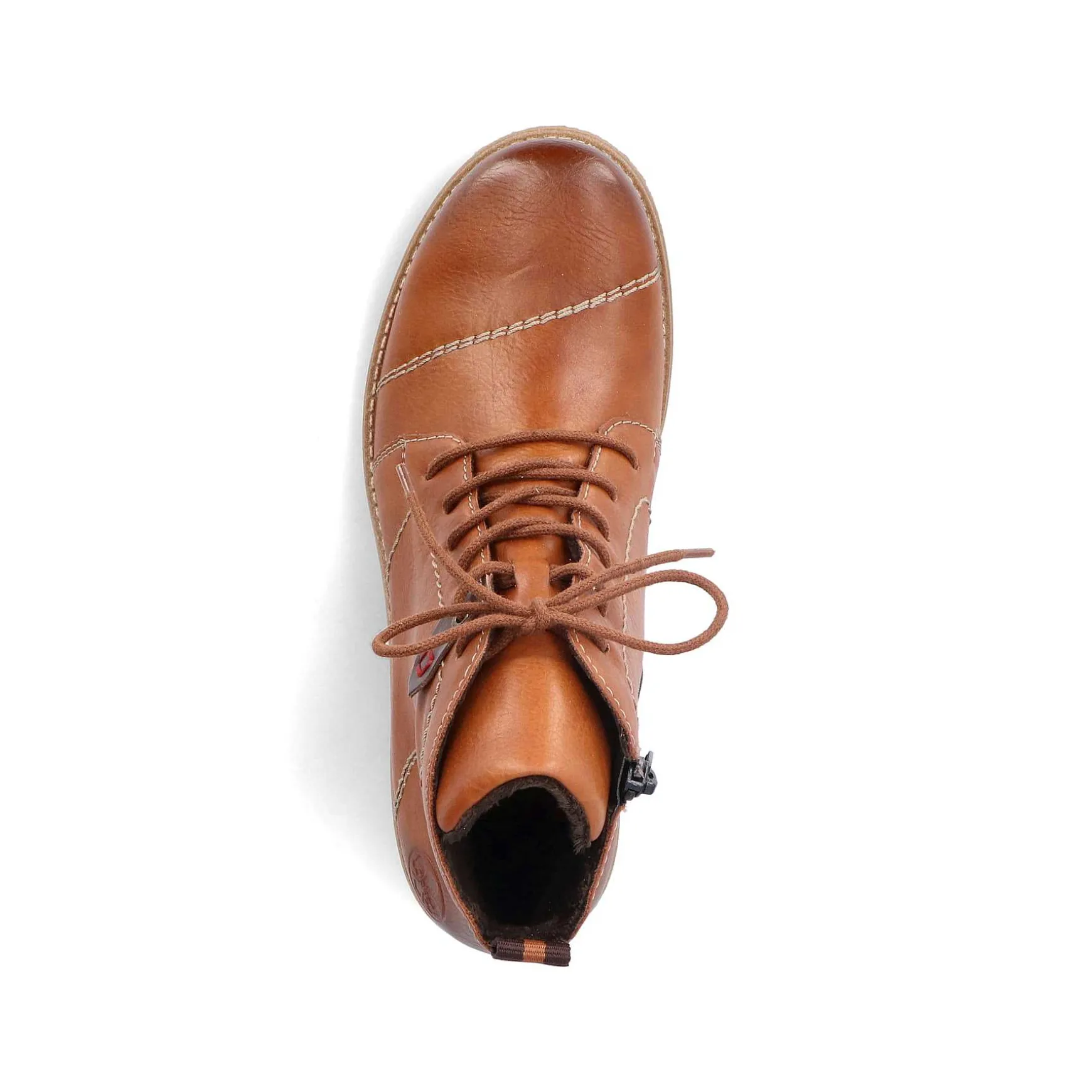 Rieker Women'S Laced Boots Caramel Brown