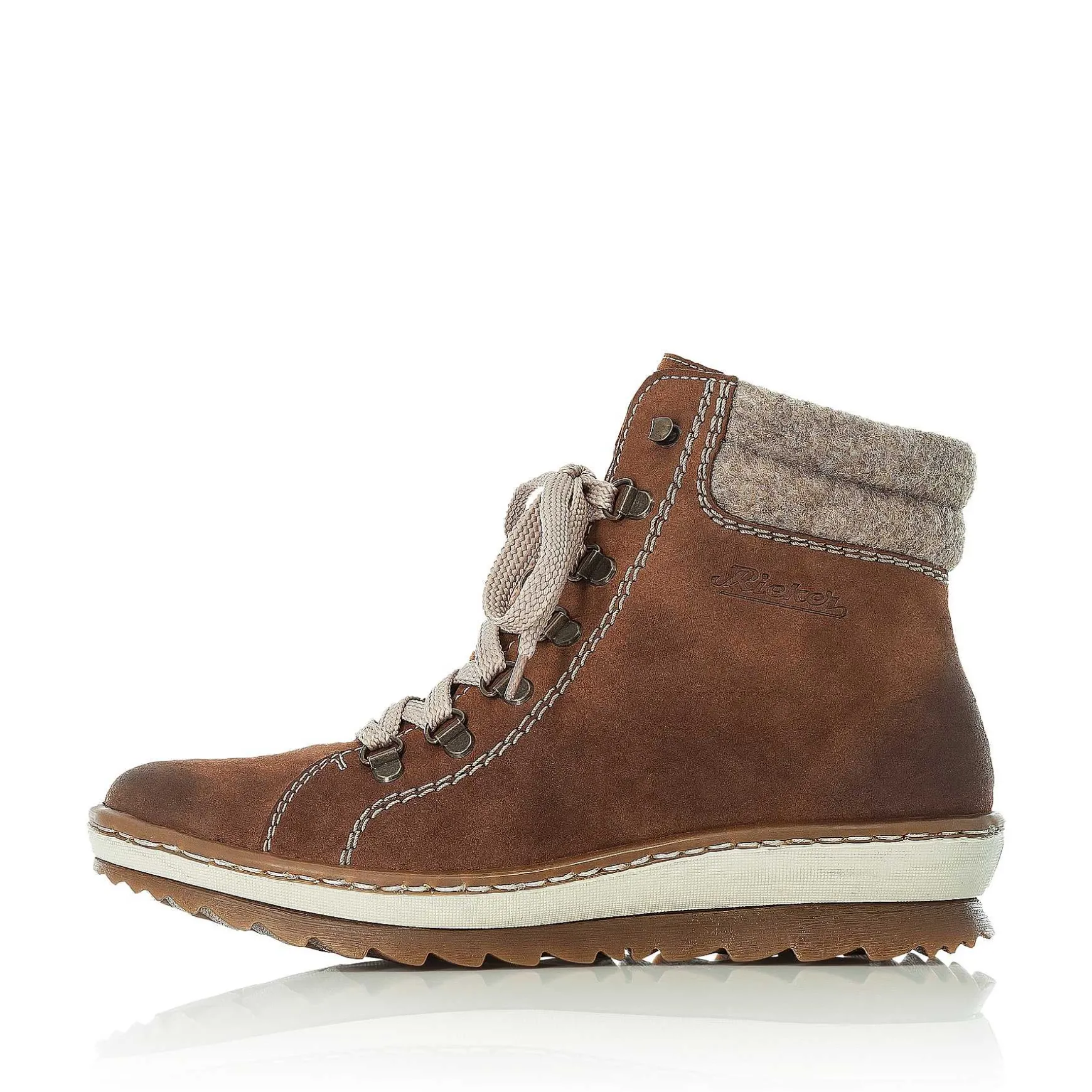 Rieker Women'S Laced Boots Caramel Brown