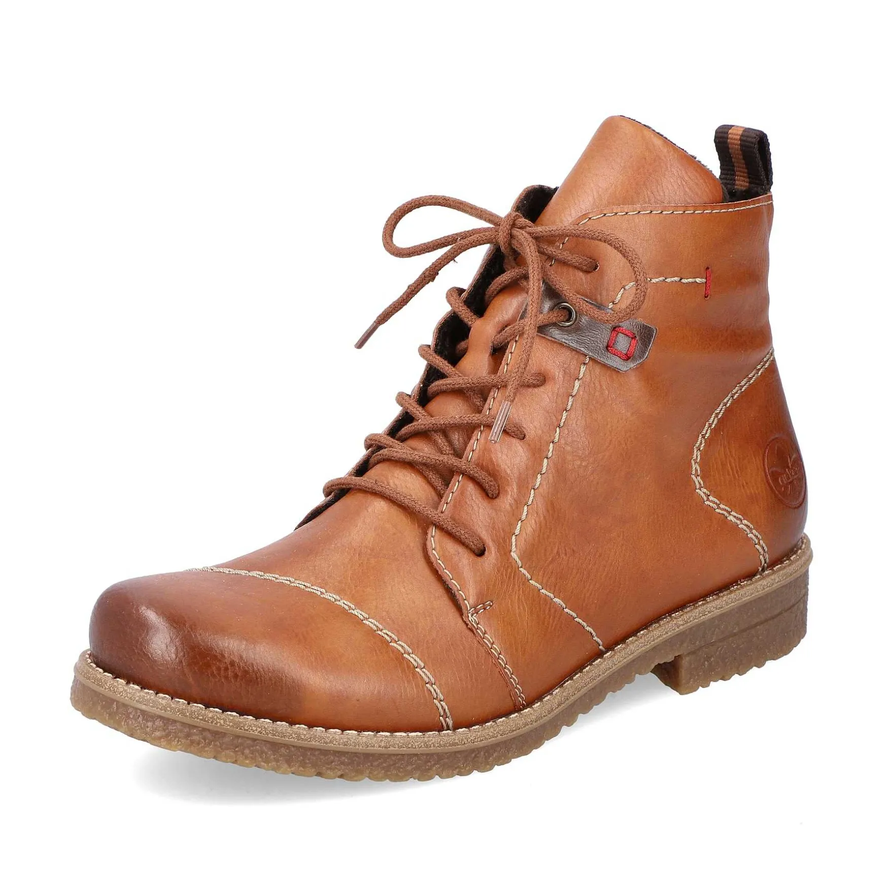 Rieker Women'S Laced Boots Caramel Brown