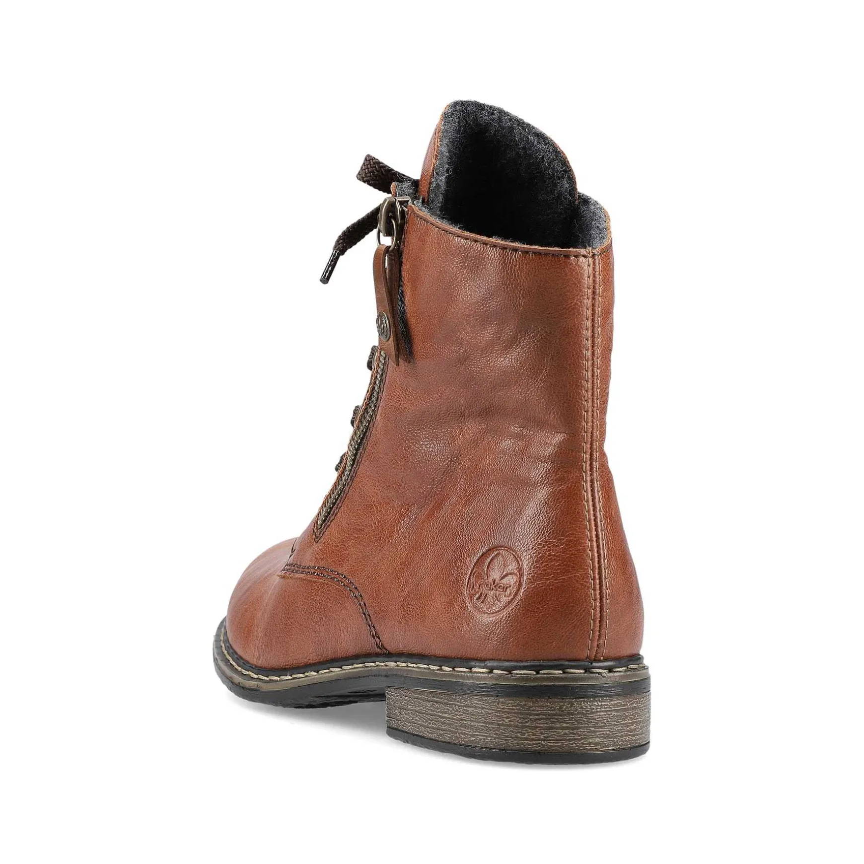 Rieker Women'S Laced Boots Caramel Brown