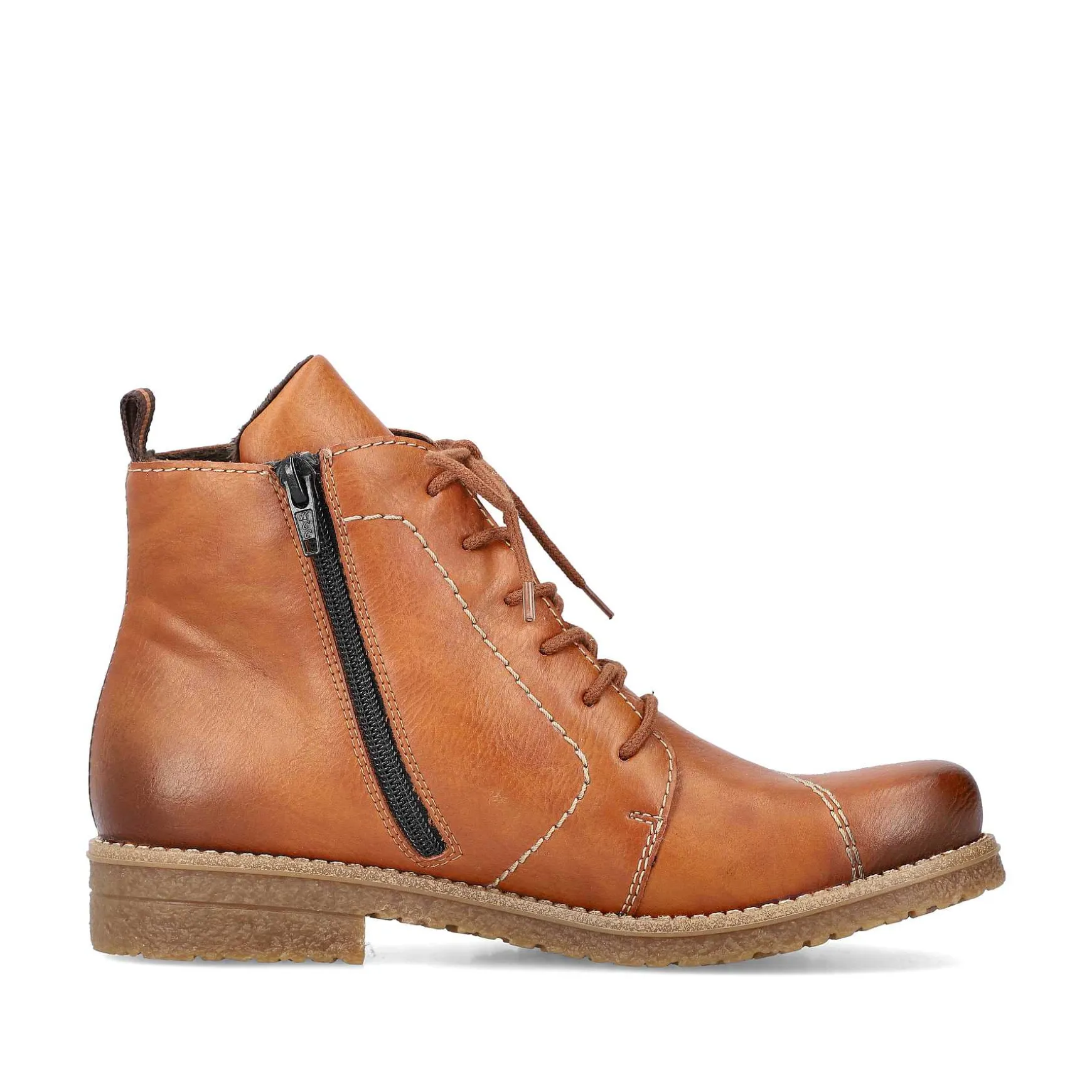 Rieker Women'S Laced Boots Caramel Brown