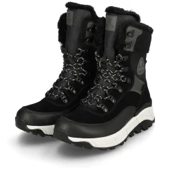 Rieker Women'S Laced Boots Steel Black