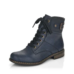 Rieker Women'S Laced Boots Ocean Blue