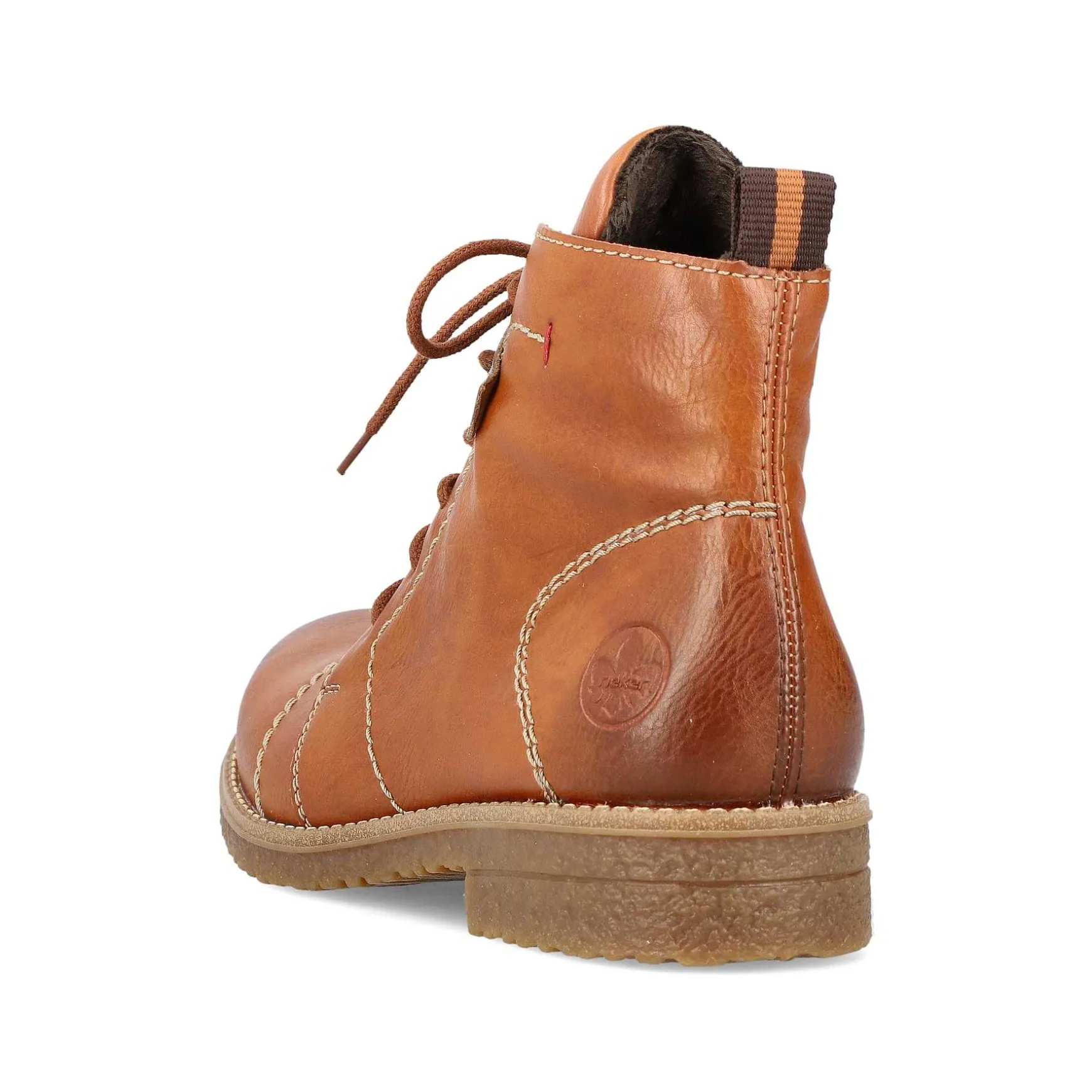 Rieker Women'S Laced Boots Caramel Brown