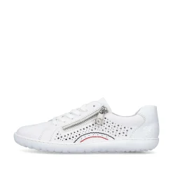 Rieker Women'S Laced Shoes Pearl White