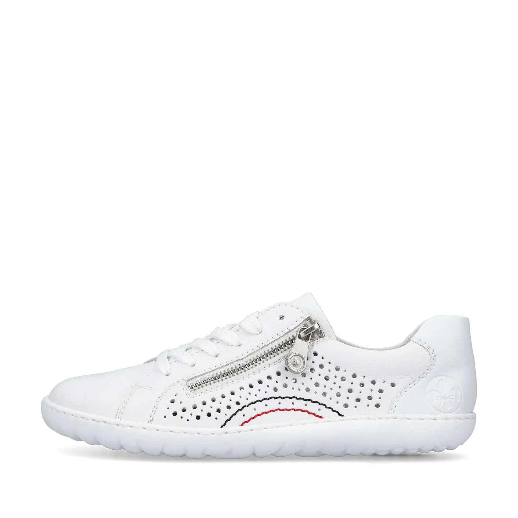 Rieker Women'S Laced Shoes Pearl White
