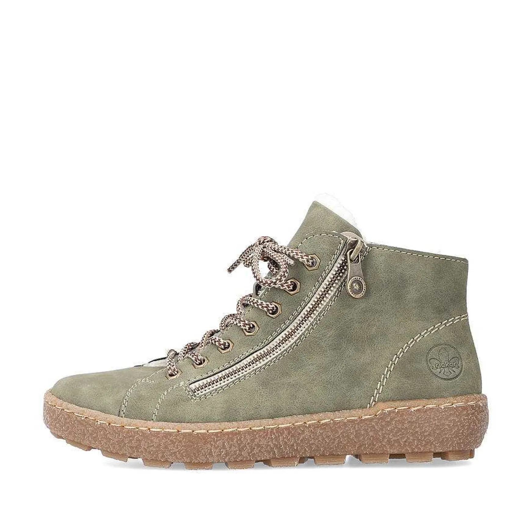 Rieker Women'S Laced Shoes Leaf Green
